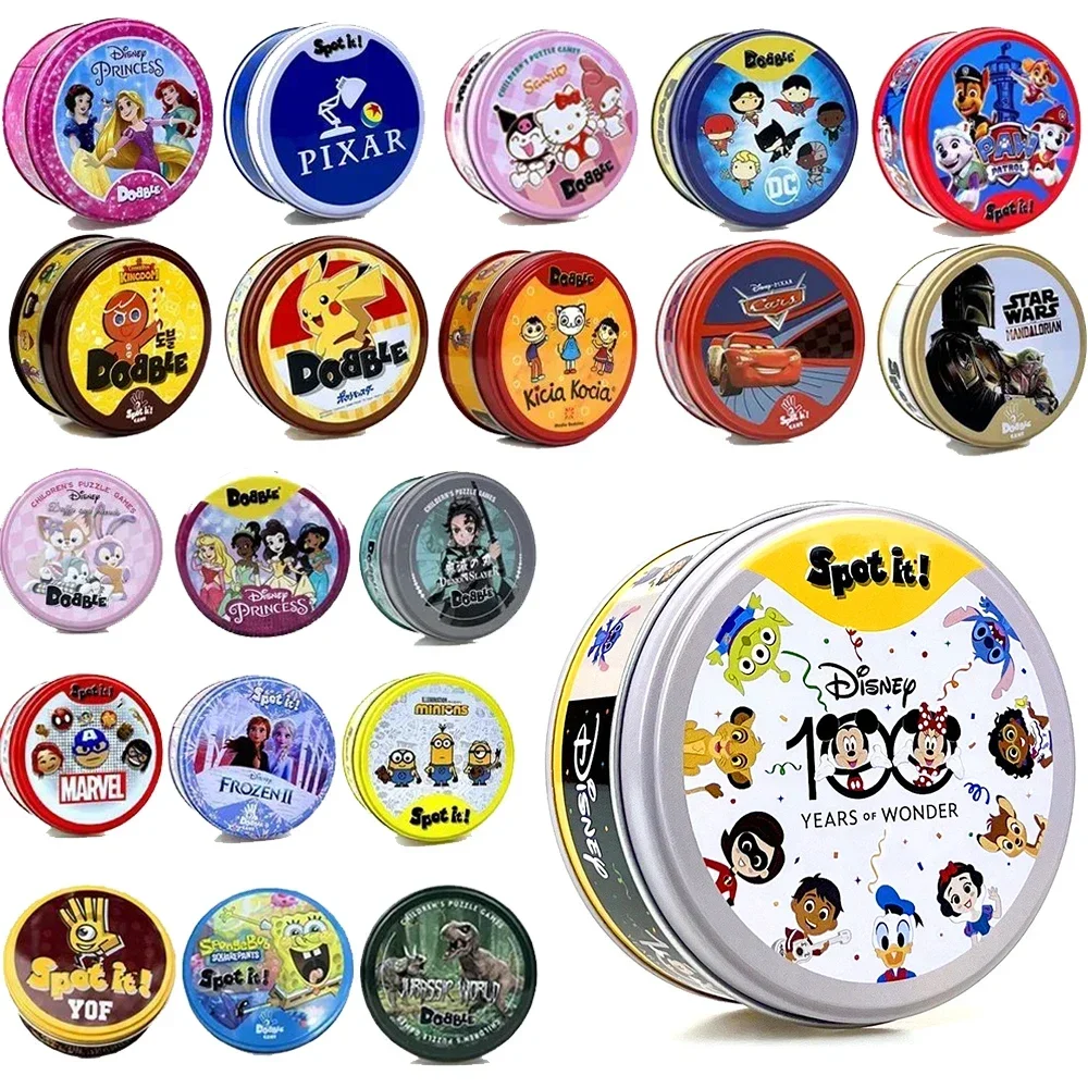 

@@ALL Styles Spot It Jr Добble Juego Карточные игры Пикачу Друзья DC Disney Pixar Sanrio Paw Patrol Вечеринка Доска Мультфильм Детские подарки