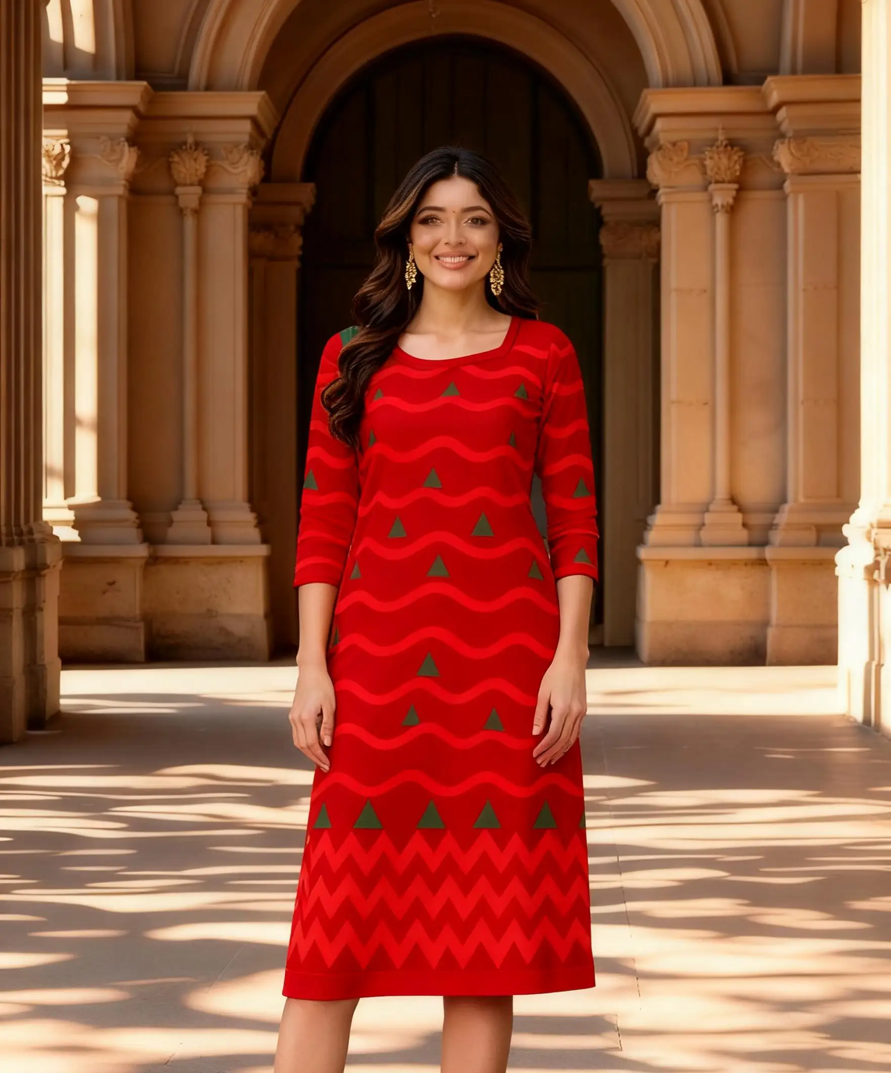 مسلم كورت المرأة عارضة أزياء اللباس الطاووس أنبوب مستقيم عارضة الزهور العرقية النمط الوطني Abito Donna Musulmana #5