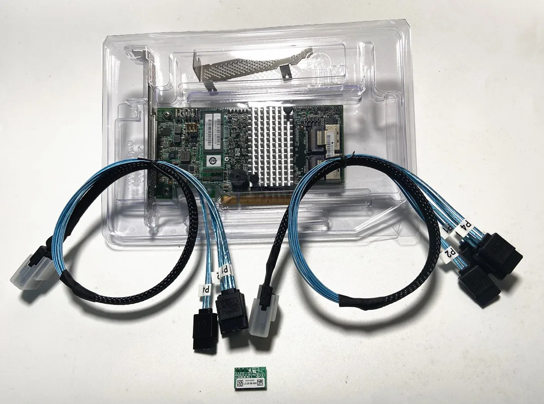 LSI 9267-8i PCI-E 3.0 8 Port 512M 6 Gbps SATA/SAS+Key Support RAID 5 6 RAID Cards+8087 Cable