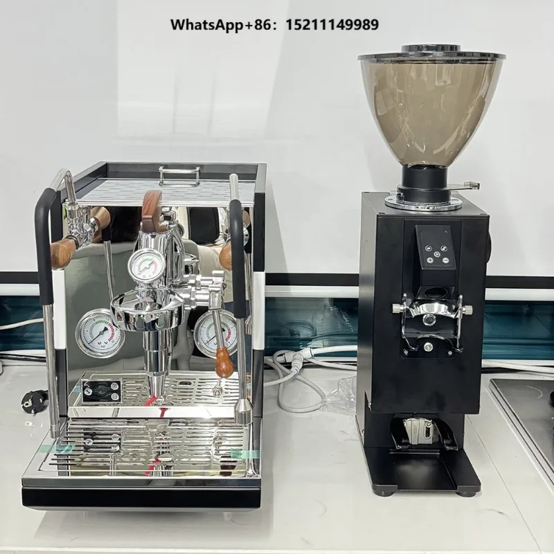 Manual Transformer Semi-Automatic Espresso Machine Stainless Steel Portable Electric Hotel Outdoor RV Use