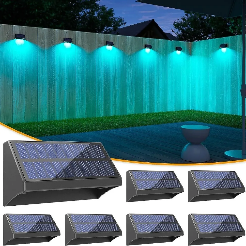 Solar stair walk light 6Pack fence  step multi-mode atmosphere decorate LED garden solar outdoor light waterproof