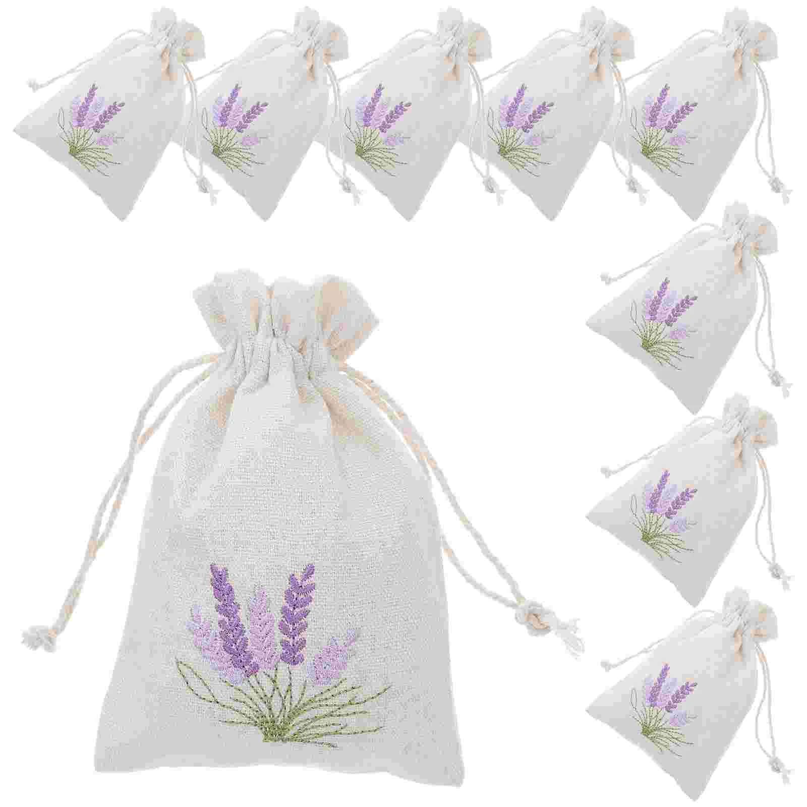 10 Pcs Gifting Lavender Sachet Bag Duffle Packing Jewelry Empty Travel Coin Wrappers