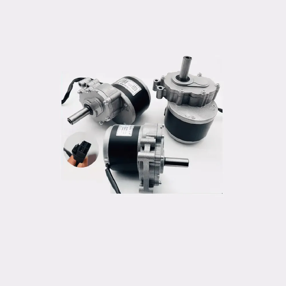 MY1016Z 250W 24V Permanent Magnet Brushed DC Motor 75rpm/120rpm 44mm Shaft 17mm Diameter for Wheelchair