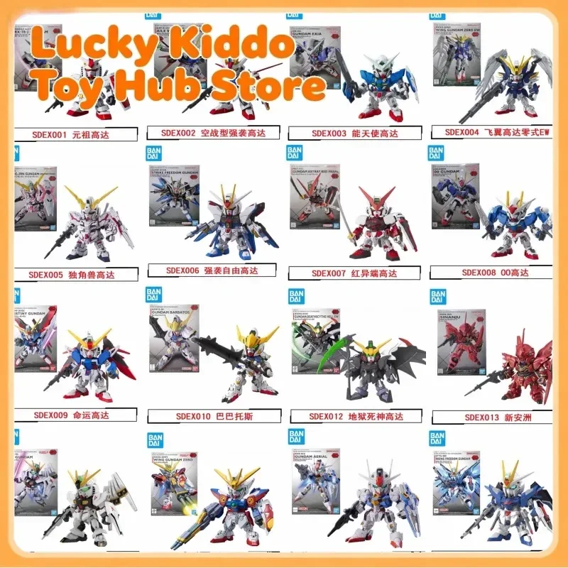 Original Bandai Sdex Gundam Freedom Red Heretic Ascension libre unicornio coleccionable Anime figura de acción modelos de ensamblaje juguetes regalos