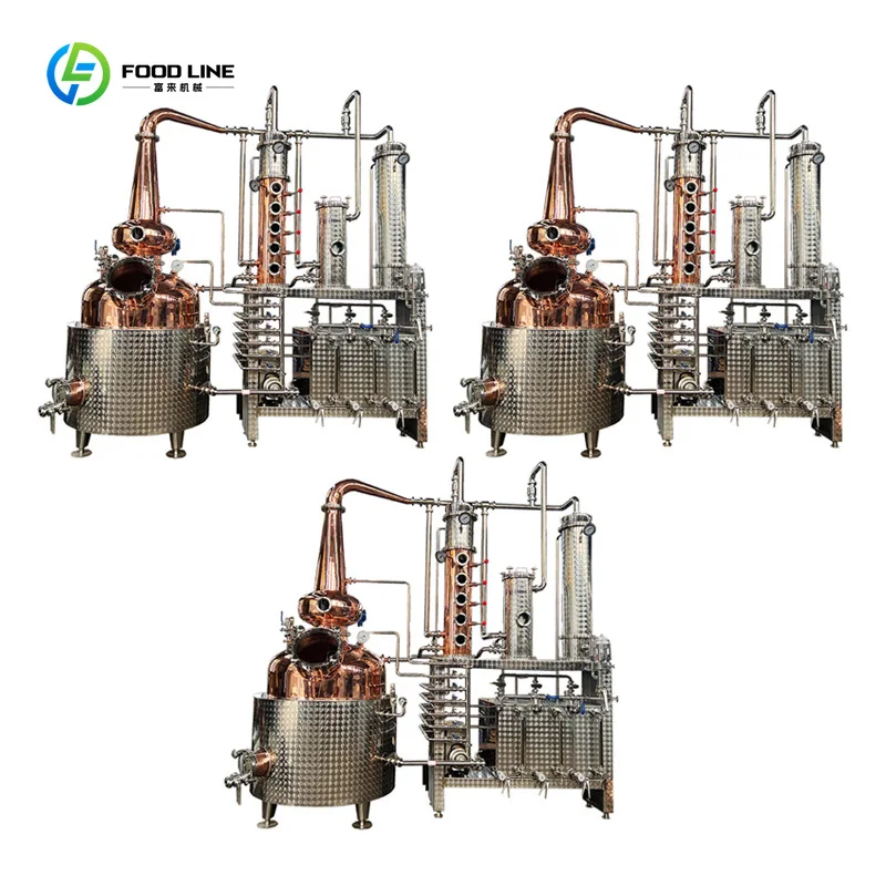 Customized Multifunctional 300L 500L 1000L Copper Column Distillery for Malt Brewery Spirit Making