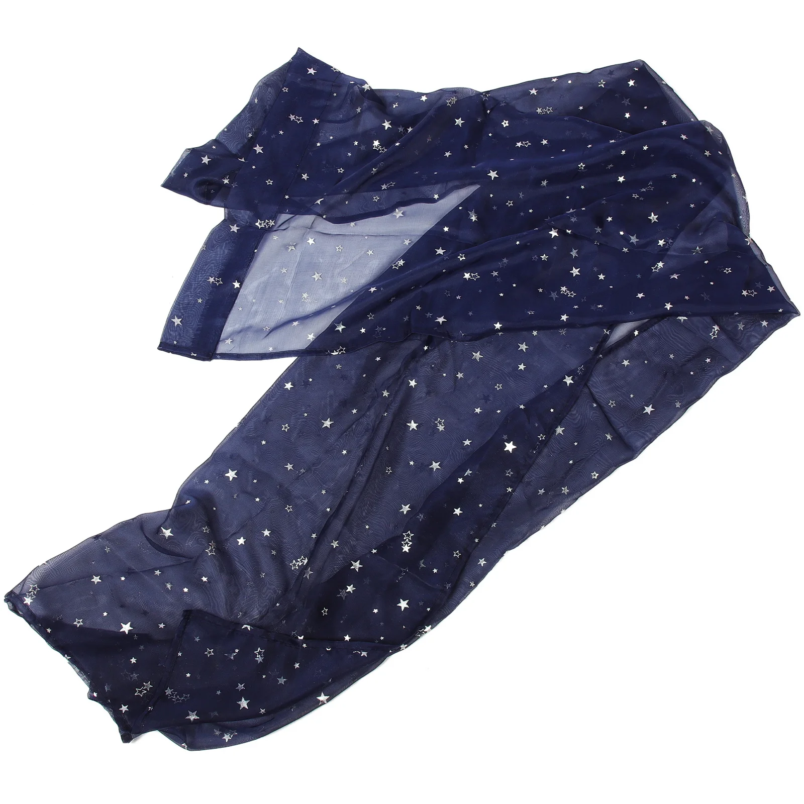 

Sheer Curtains Navy Star Foil Window Treatment 100x200cm Romantic Glitter Stars Panel Window Screening for Kids