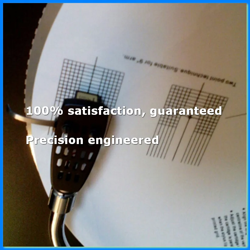 Anti-Sliding LP Vinyl Record Pickup Calibration Plate Distance Gauge Protractor Adjustment Tool Ruler for Turntable-A22U