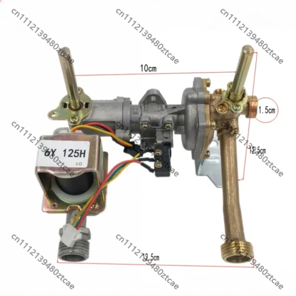 New Universal Gas Tankless Water Heater Inlet Water Gas Linkage Valve Assembly 6L Replacement Repair Parts