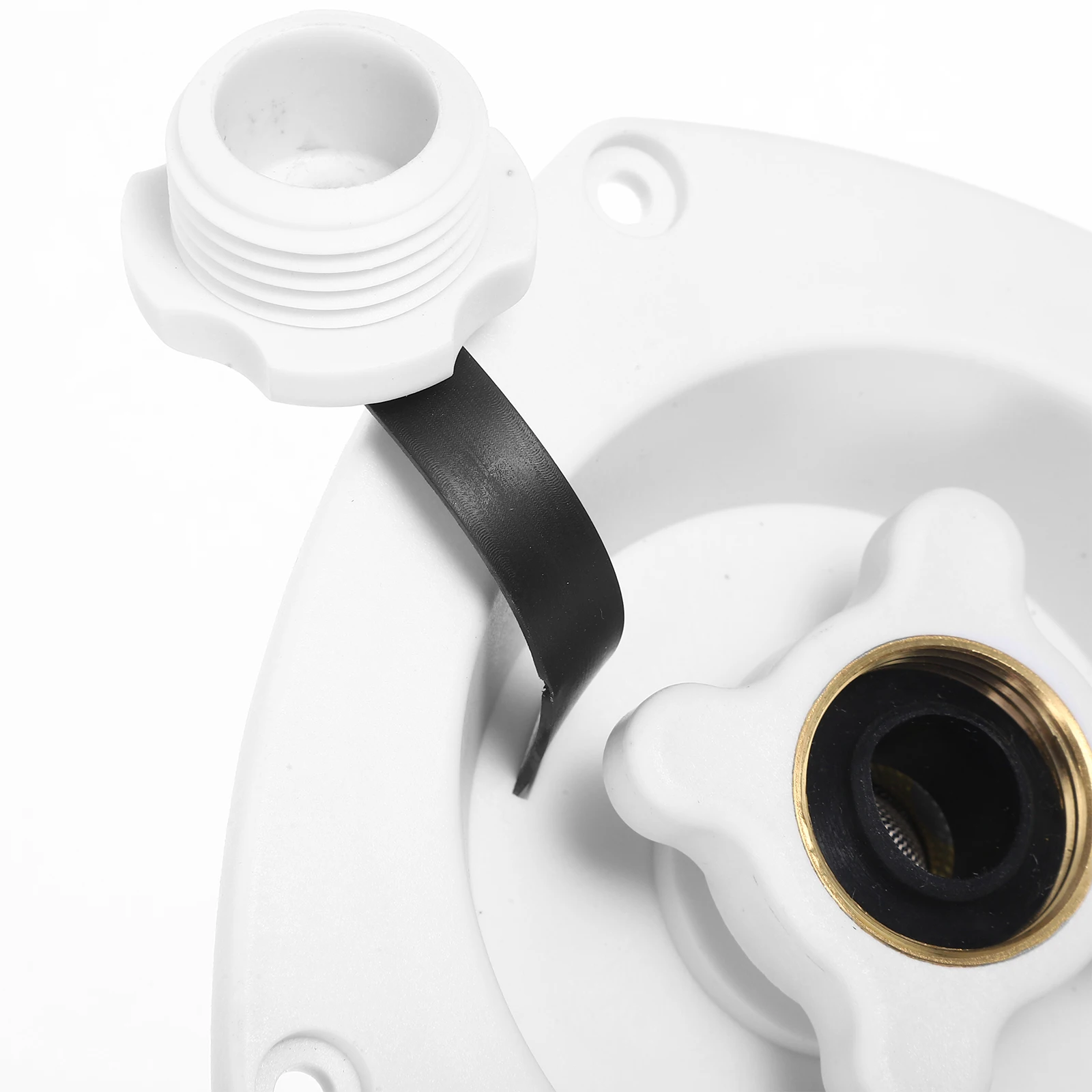 

Durable Pp Water Inlet Replacement For Rv Trailer Camper Motorhome Marine Leakproof Design Stylish Water Fill Cap Connector