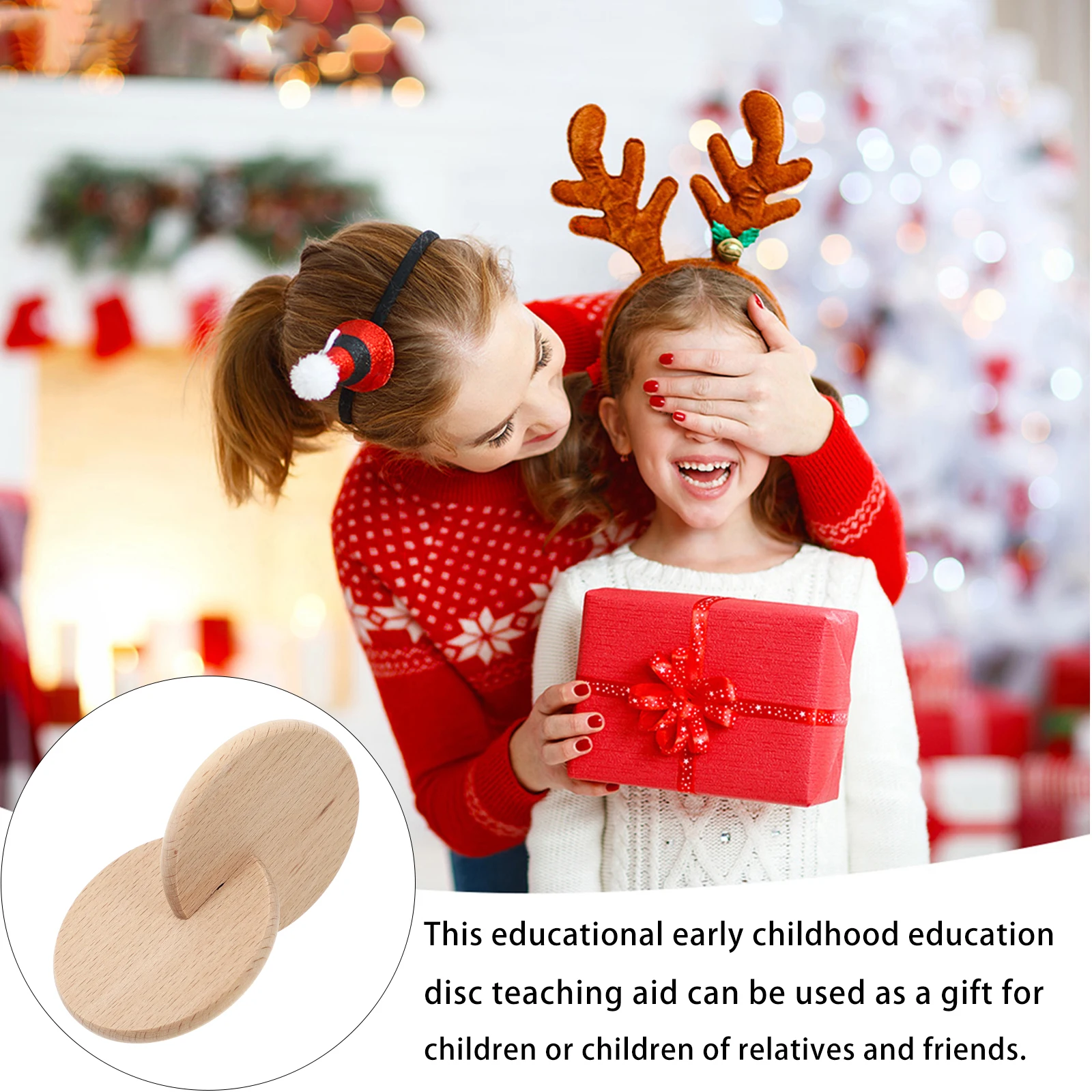 Disques en bois imbriqués pour bébé, 2 ensembles, apprentissage éducatif pour les tout-petits, développement de la motricité Fine, construction en bois sûre