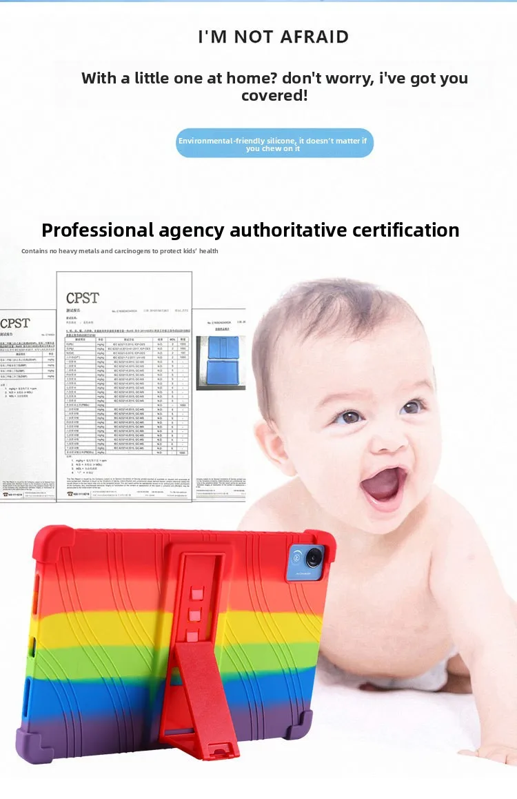 Stoßfeste TPU-Hülle für Realme Pad Mini 8.7, Vollständiger Schutz mit Ständer, in Mehreren Farben – Detail 7