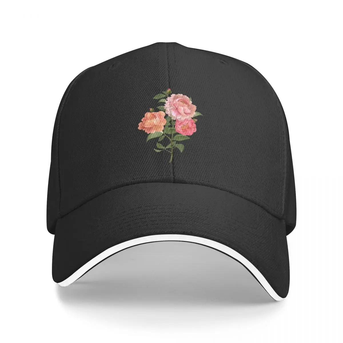 floral background Baseball Cap Hood Uv Protection Solar Hat Dropshipping Hats Woman Men's