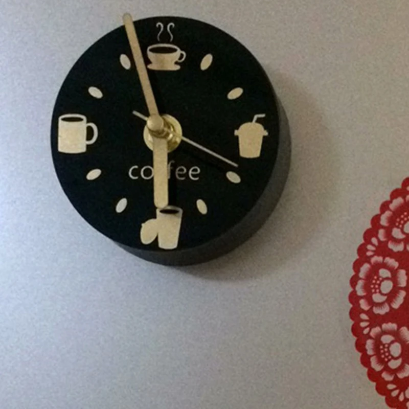 Refrigerator Clock for Creative Sticker Refrigerator Sticker Clock Leis