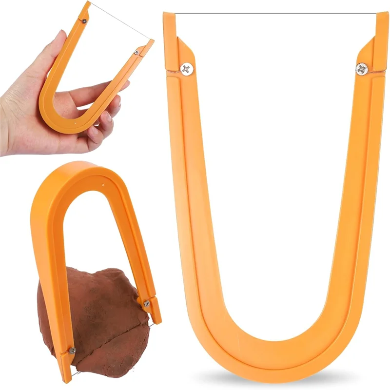 ABUL-One Hand Pottery Wire Tool-Clay Wire Cutter, 5.12 X 3.35 Inch Plastic Clay Cutter For Mud Handcraft For Cutting