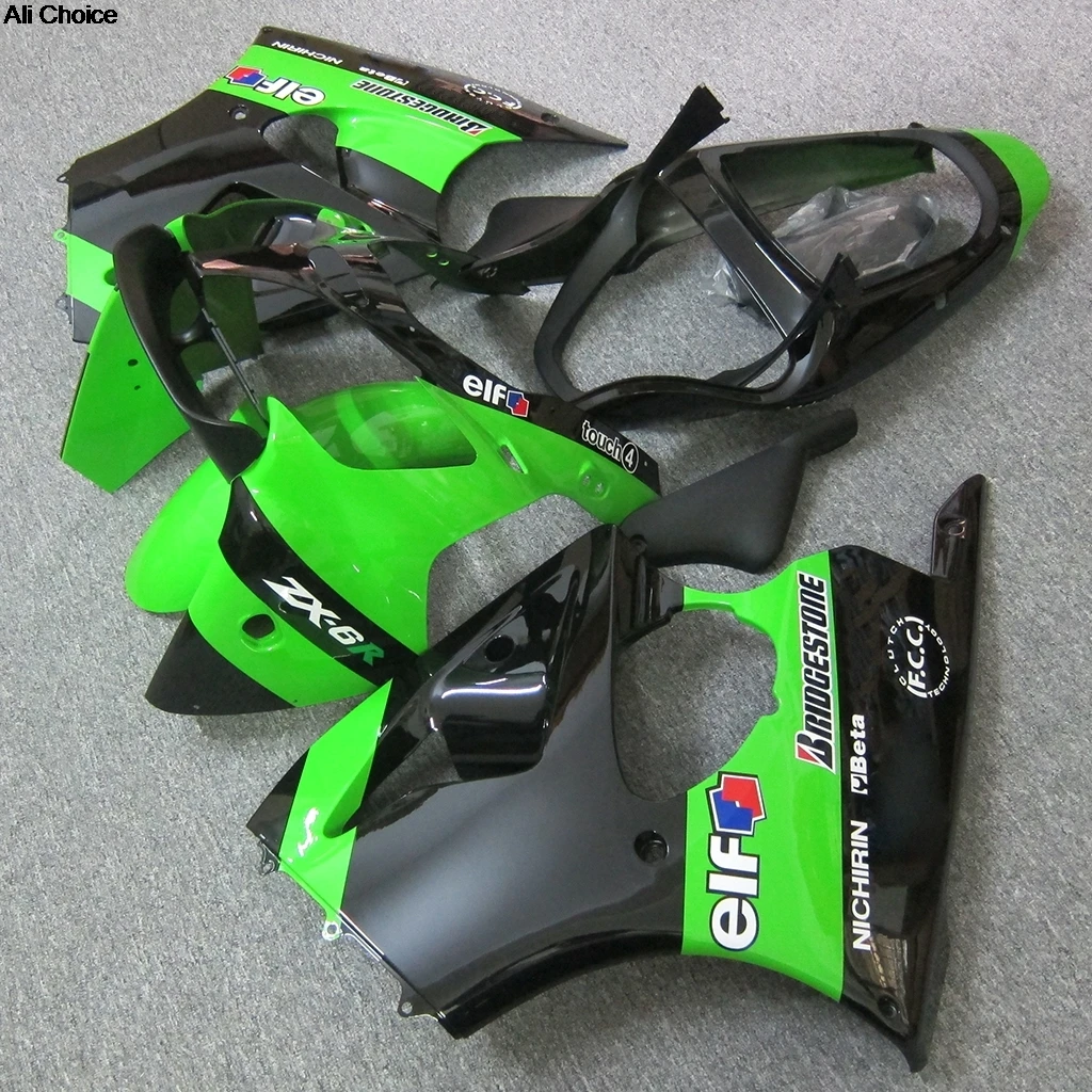 

Комплекты обтекателей для Kawasaki Ninja 636 ZX6R 2000 2001 2002 ZX-6R 00 01 02, ремонтный велосипед из АБС-пластика