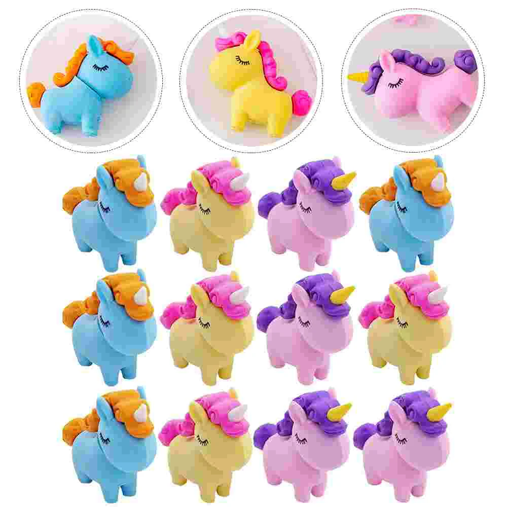 

Big Fat Erasers 3d Puzzles for Kids Mini School Supplies Cute Unicorn Girls Bulk Toys