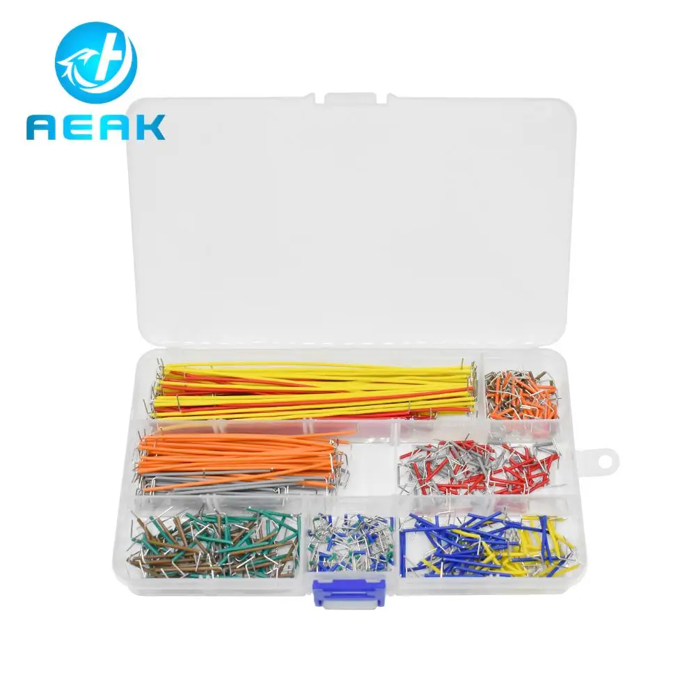 140Pcs 560Pcs 840Pcs Preformed Breadboard Jumper Wire Kit 14 Lengths Assorted for Breadboard Prototyping Circuits