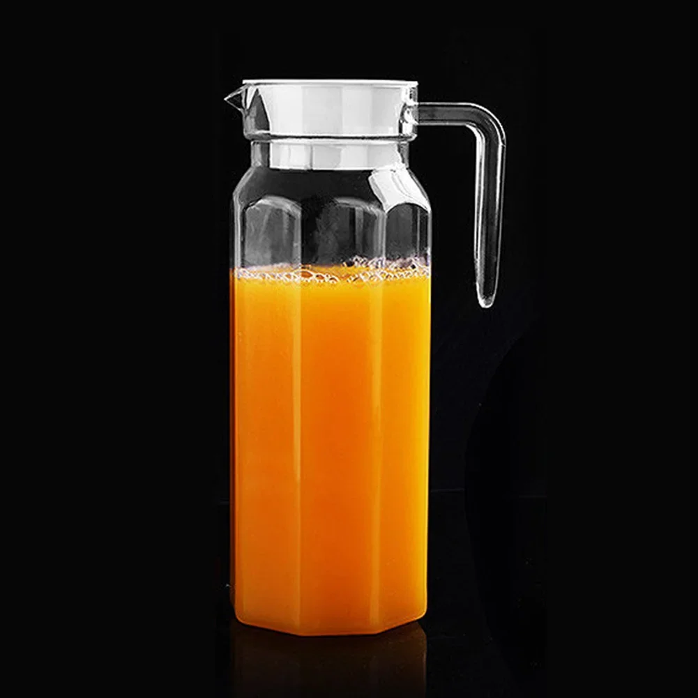 

1.1L Water Juice Jug Pitcher Plastic Bottle For Storing Fresh Juices Drinks For Kitchen Fridge Drink Anti-fall Water Pitcher Jug