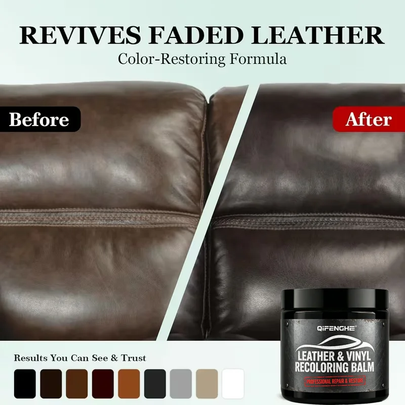 Leather Conditioning Balm 30ml, Deep Nourishing for Leather Sofa Car Seat Bag, Softens Restores Shine, Anti-Aging