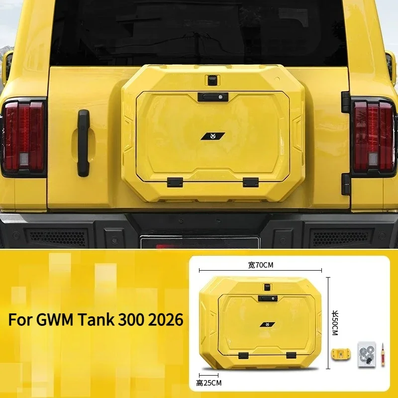 For GWM Tank 300 2026 Small Backpack Trunk Storage Backpack Modified Replacement Spare Tire Cover Decorative Backpack Accessory