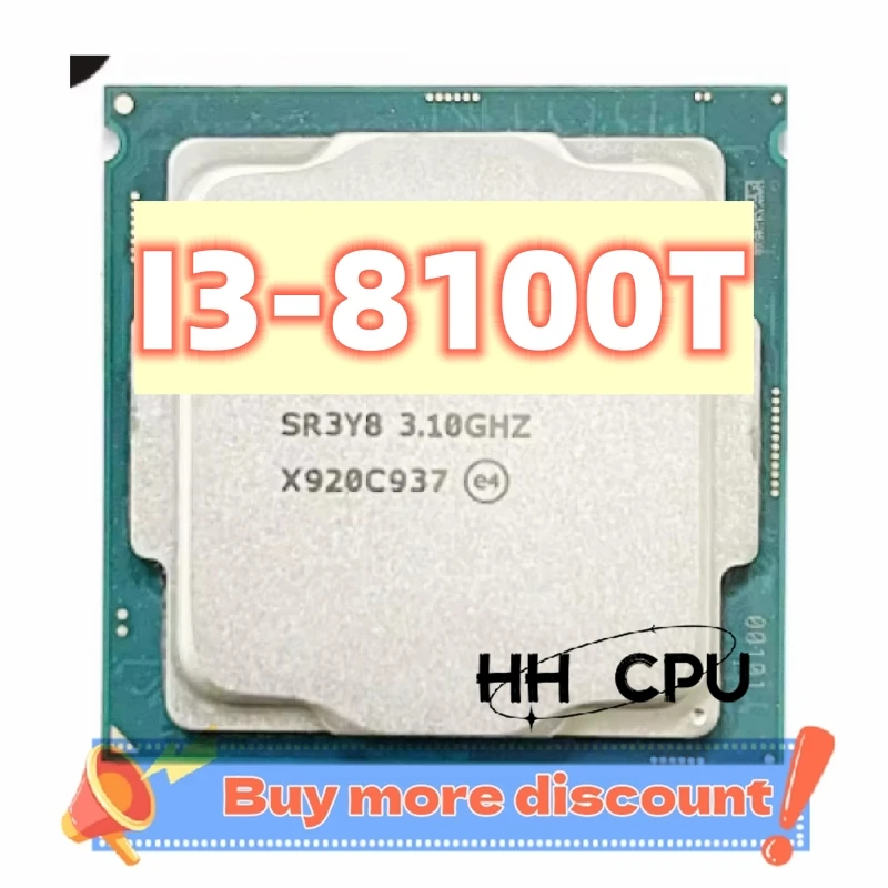 Core i3-8100T i3 8100T 3.1 GHz Quad-Core Quad-Thread 6M 35W LGA 1151