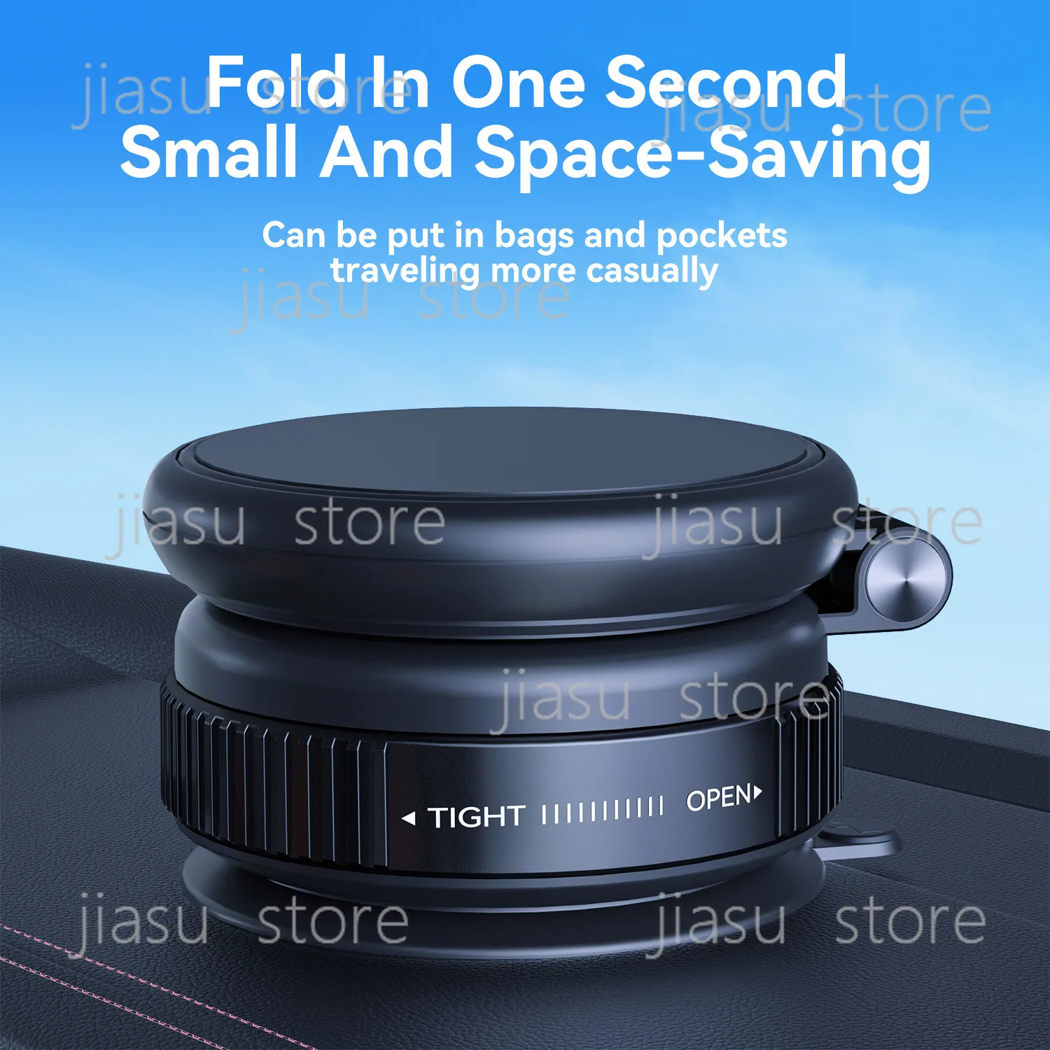 

New magsafe powerful vacuum suction cup car mobile phone holder telescopic folding magnetic mobile phone holder