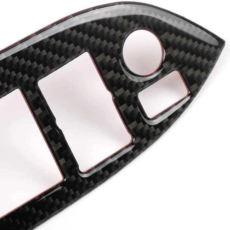 Better-For Subaru BRZ Toyota 86 2013-2017 Real Carbon Fibre Car Window Lift Button Decorative Cover Trim Stickers Accessories