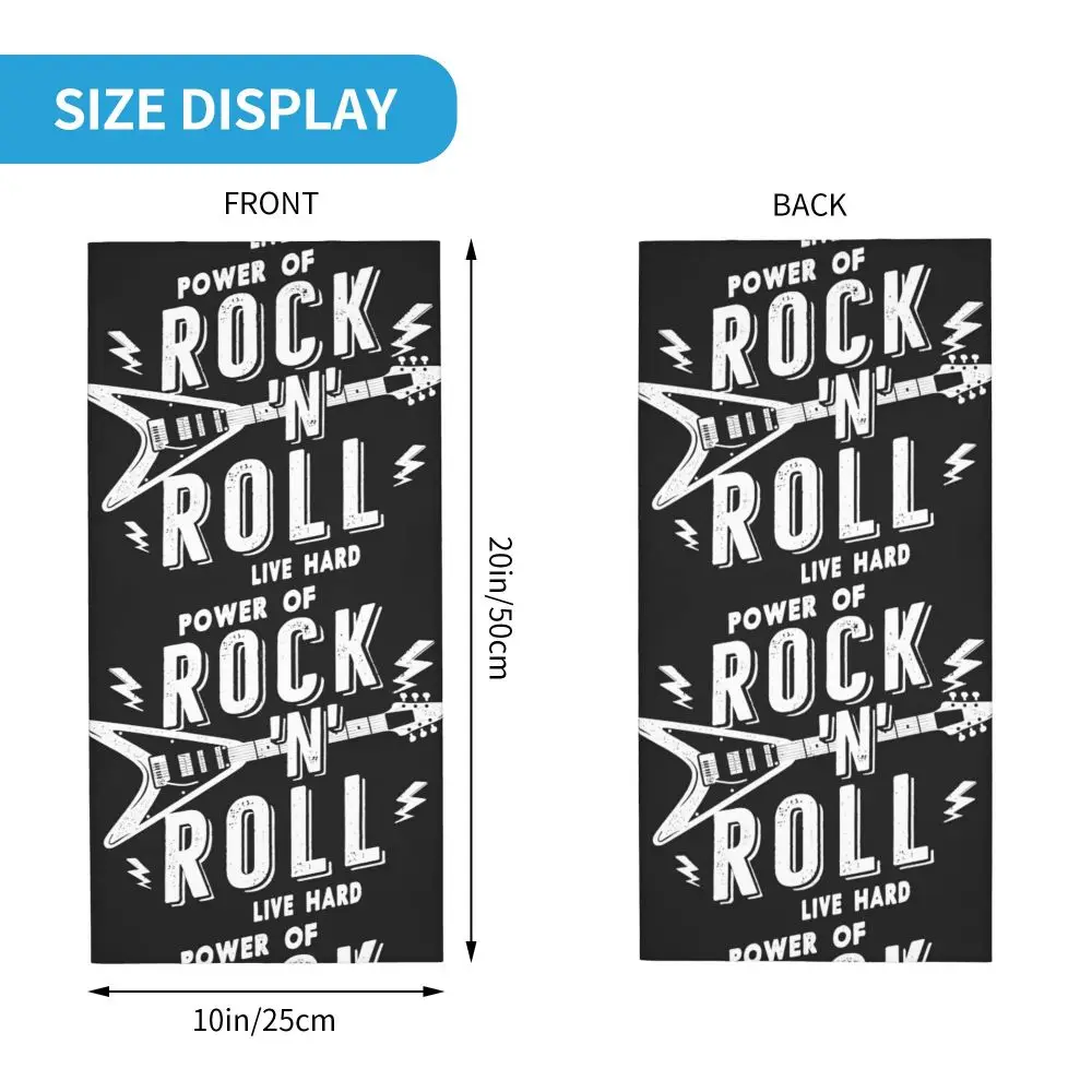 خمر روك أند رول الموسيقى باندانا غطاء الرقبة التفاف وشاح بالاكلافا ركوب الدراجات للجنسين الكبار تنفس