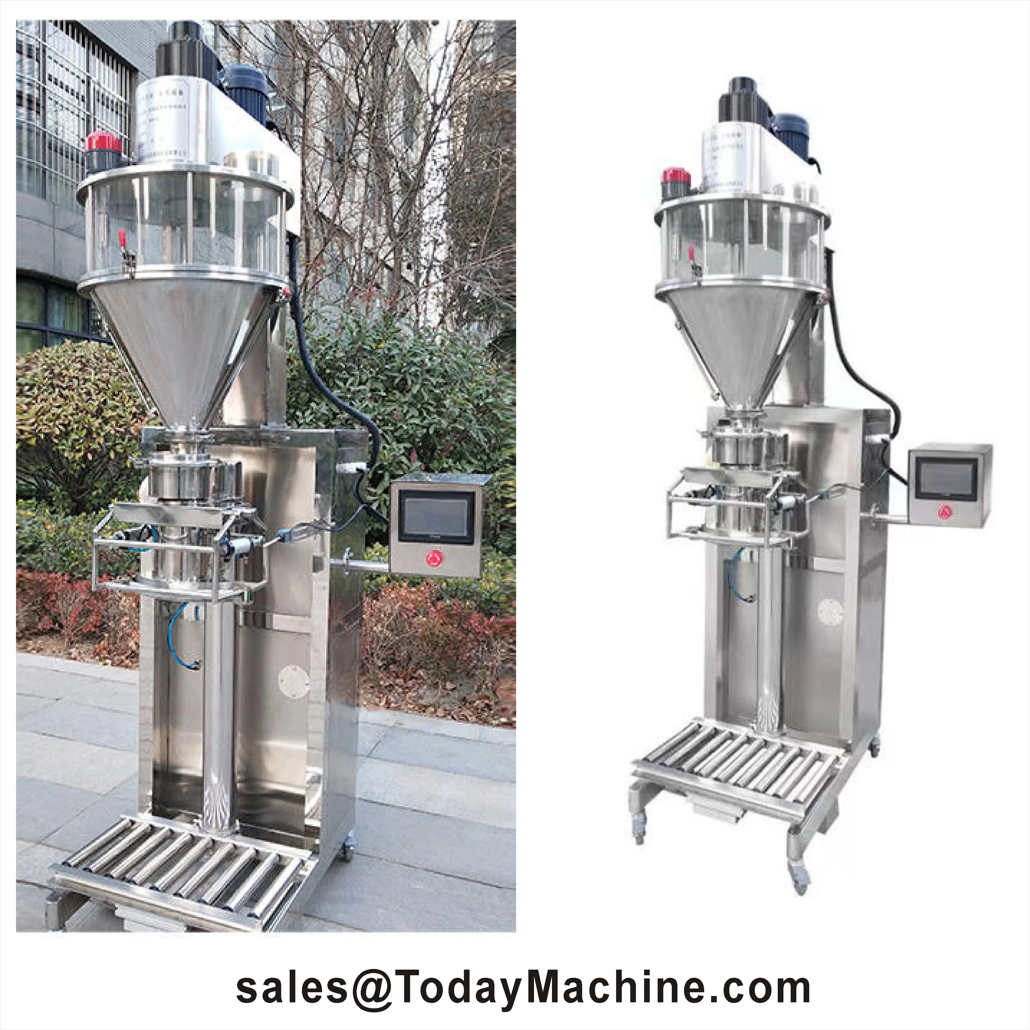 Semi Automatic Dry Powder Auger Filling Packing Machine