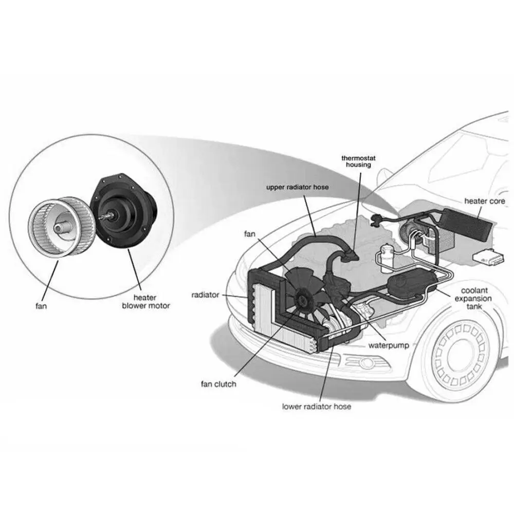 Aspligo-Ventilateur de moteur de ventilateur de climatiseur, adapté pour Toyota CorTrustRAV4 Matrix Scion TC XB Pontiac Vibe 1.8L 700230 87103-02200