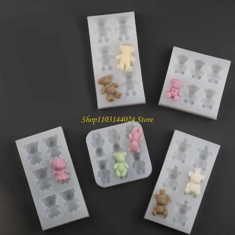 N5KE Bear Fondant Mold Molds Making Bear Silicone Mold For Chocolate
