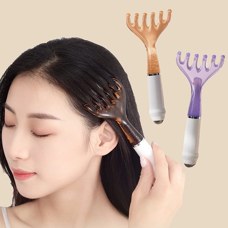 

Resin Head Caring Comb Body Meridian Massage Comb Six-Claw Gua Sha Scraping Massager Facial Gua Sha Scraping Massage Care Tool