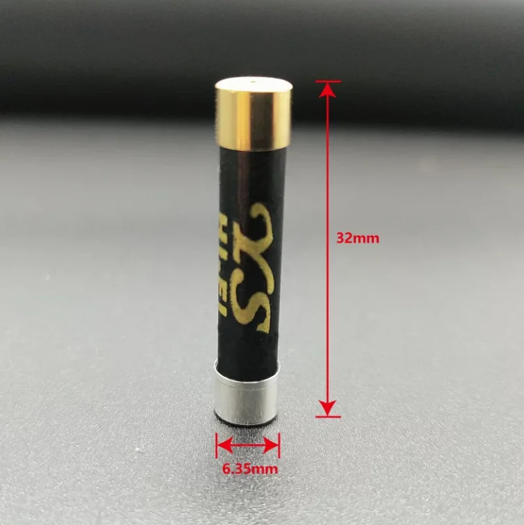 6X32mm YS new enthusiasts gold-plated silver nano audio fuse power amplifier CD decoder 125mA-20A