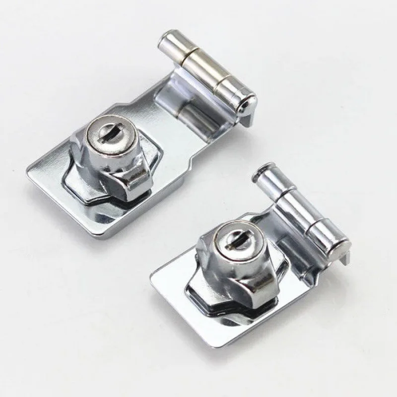 Locking Hasp Staple Keyed Hasp Locks Office Security Buckle Shed Cabinet Door Security Locker Drawer Latches Cupboard Padlock