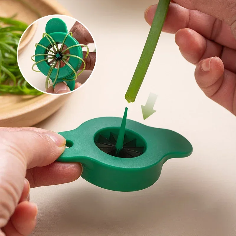 1Pcs Green Onion Easy Slicer Shredder Plum Blossom Scallions Cut Green Onion Wire Drawing Kitchen Superfine Vegetable Shredder