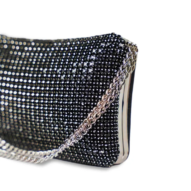 YYW Women Rhinestone Clutch Evening Bags Sparkly Glitter Purse Bling Handbag Shoulder Bags for Party Wedding Elegant Lady Bags