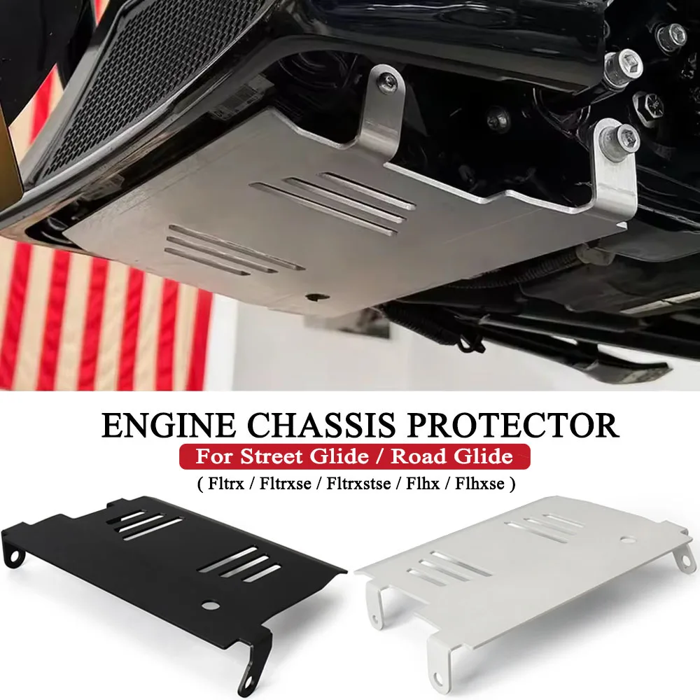 

Motorcycle Engine Chassis Guard For Street Glide Special FLHXSE CVO Road Glide FLTRXSE 2024 2025 Skid Plate Lower Protector