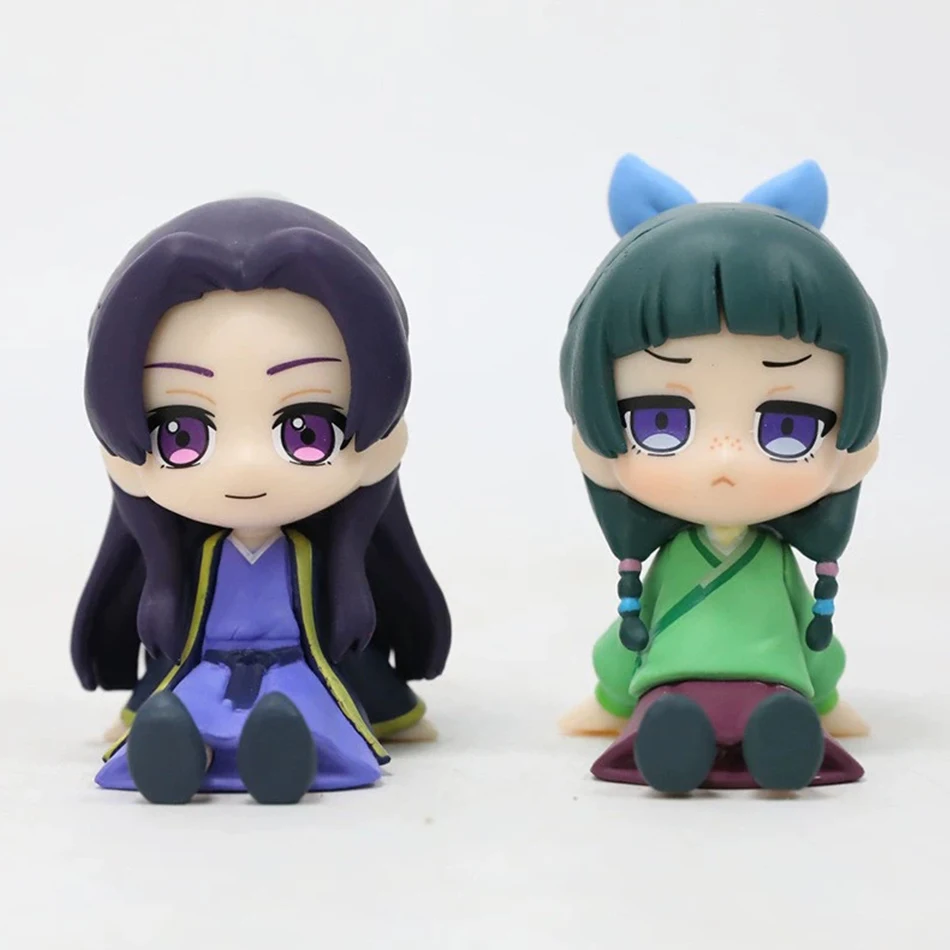 

Q Version The Apothecary Diaries Maomao Jinshi Mini Figure Anime Periphery Kawaii Sitting Toys Desktop Car Ornaments Model Gifts