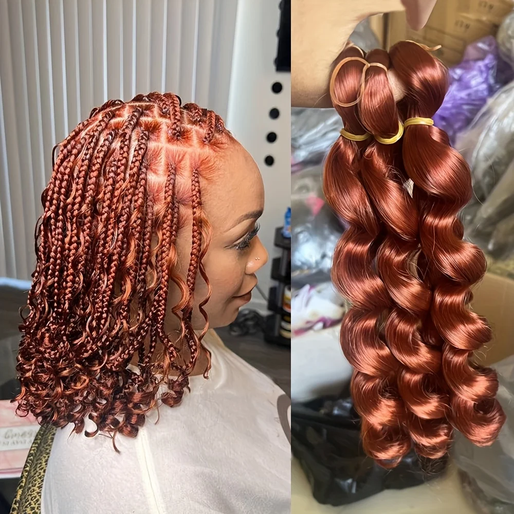 Spiral double curl crochet French spiral pattern synthetic wig length 30cm is suitable for wig braiding and wearing