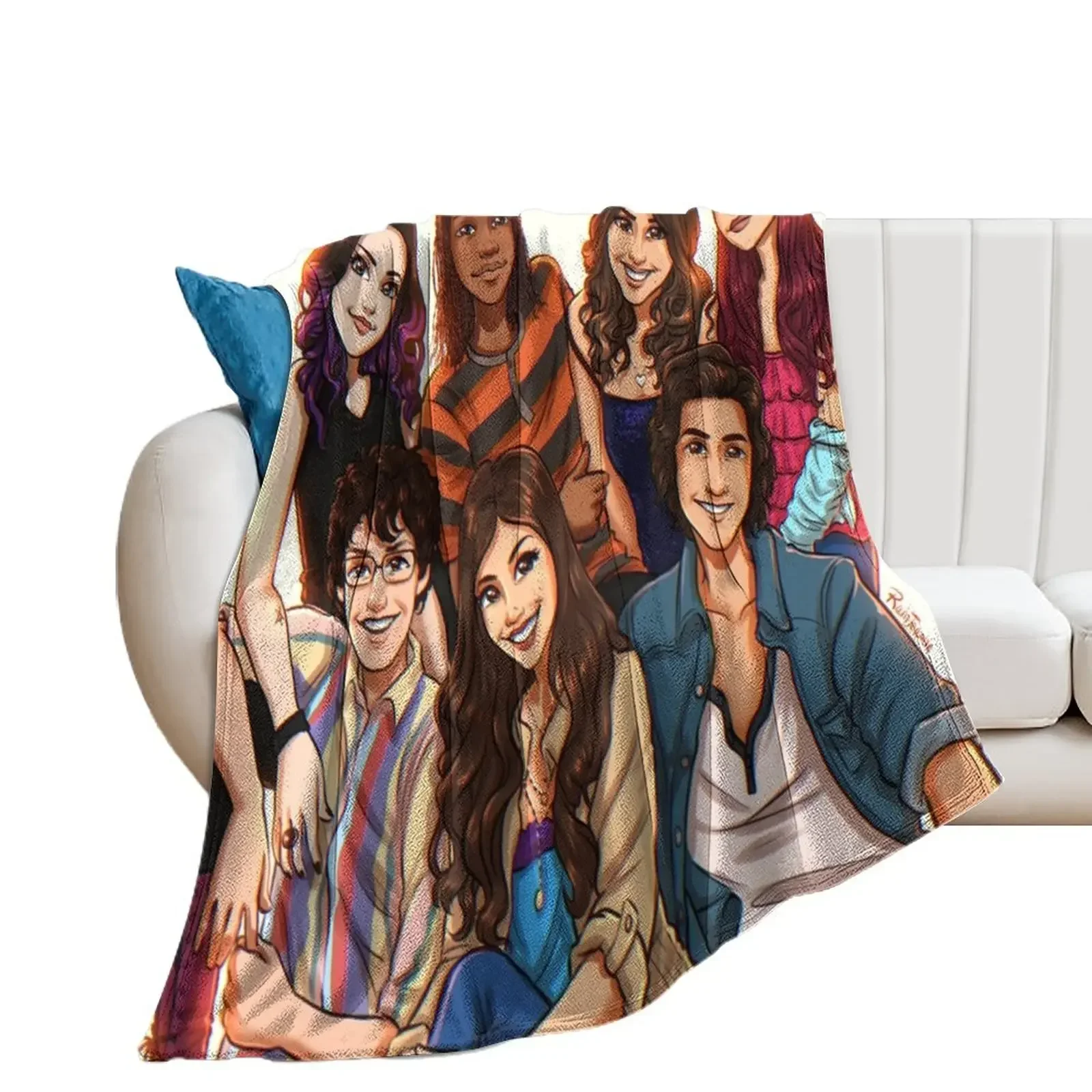 

Victorious Cast Throw Blanket halloween Quilt Moving Soft Big Blankets