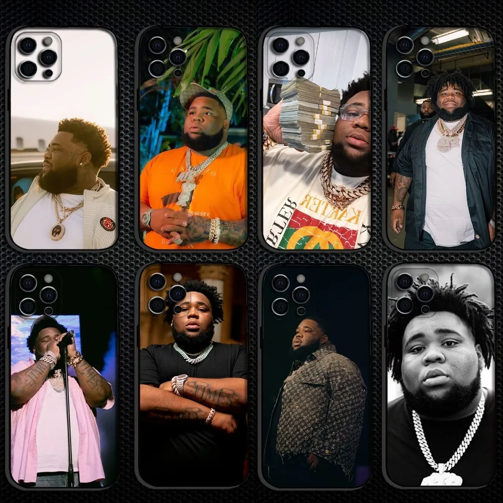 

R-Rod W-Wave Rapper Phone Case For iPhone 16,15,14,13,12,11 Plus,Pro Max, Soft Silicone Black Cover