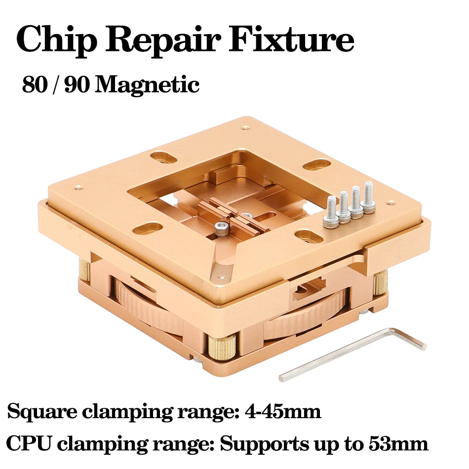 80mm/90mm Aluminium alloy BGA reballing Station kit BGA Chip Repair Fixture, Supports Graphics Cards/CPUs/DDR Memory/Southbridge