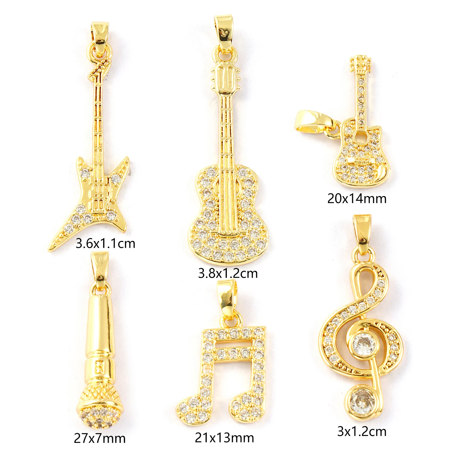 2PCs Messing Musik Note Stil C – Jewelry Making Notes Bewertung und Preis