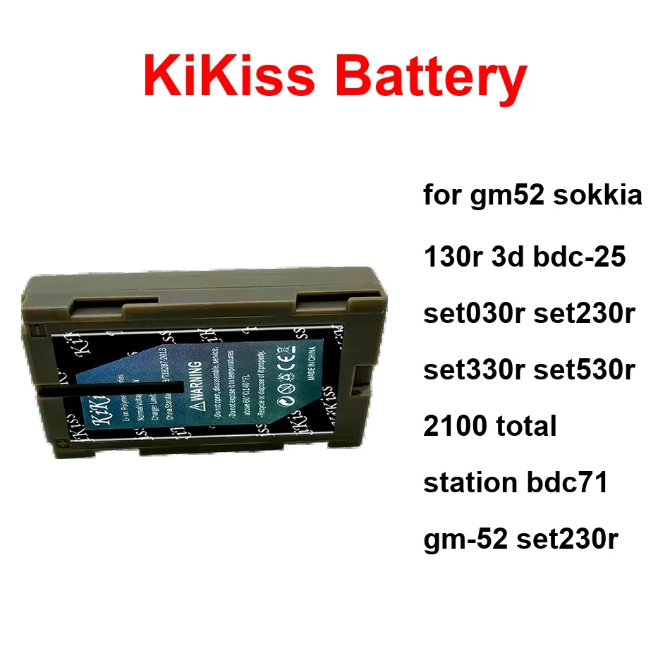 

Аккумулятор BDC46B BDC72 BDC58 для тахеометров GM52 Sokkia 130R 3D BDC-25 Set030r Set230r Set330r Set530r 2100 Total Station BDC71 GM-52