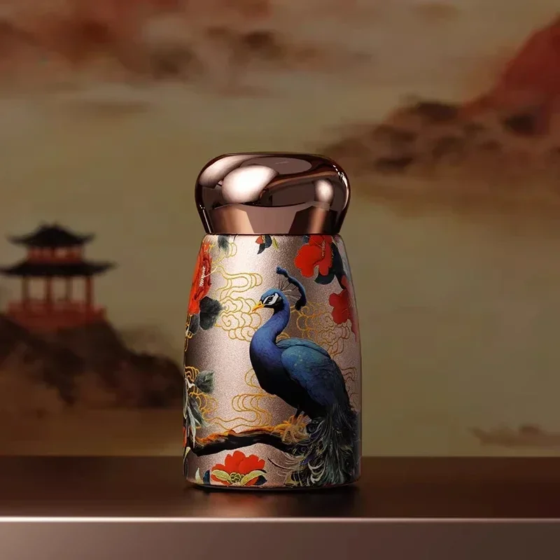 2025 New Mini Ceramic Thermos Cup Compact Portable Intelligent Temperature Lasting Insulation Small Capacity Water Cup
