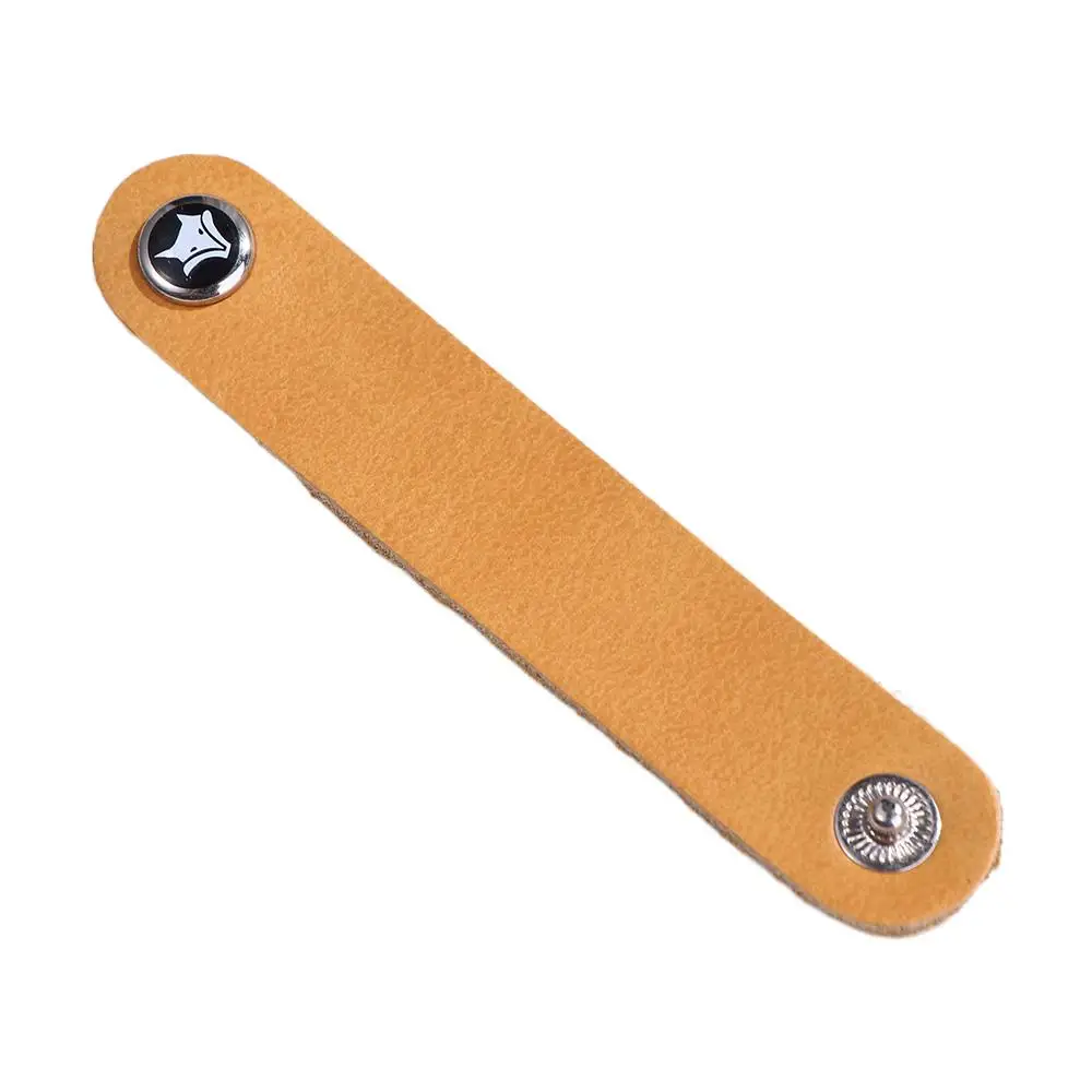 Cable Earphone Fixed Cord Organizer Cable Strap Cable Winder Cable Holder Winder Straps Cowhide Leather Cord Tidy Storage Cable