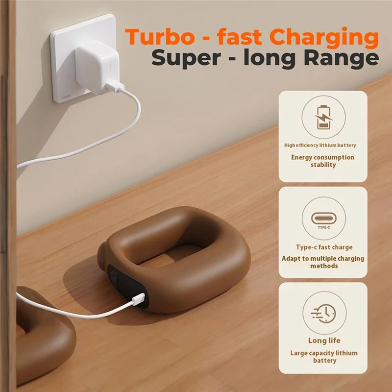 Anillo de masaje de percusión de tejido profundo con terapia de calor para atletas alivio del dolor muscular, intensidad ajustable