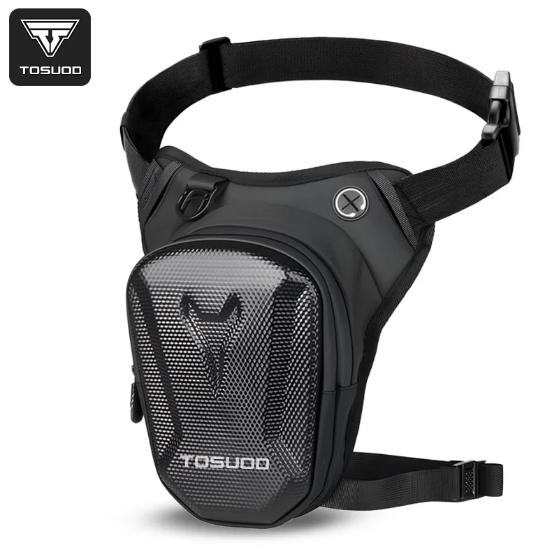 TOSUOD 2-in-1 Tactical Leg Bag & Crossbody Sling Bag Waterproof Nylon Waist Fanny Pack For Outdoor Cycling Travel Motorcycle