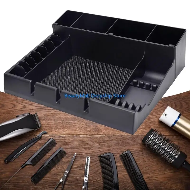 40JD Salon Station Haircut Tools Keeper Razors Case Barber Clippers Tray