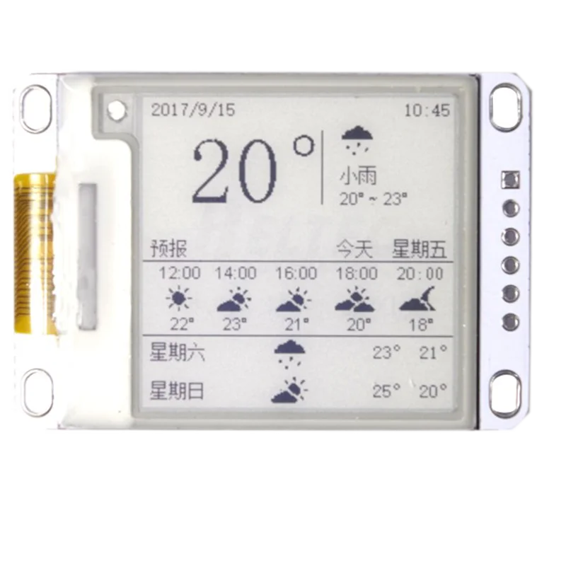 2.13,1.54 inch e-Paper Module 212*104 E-Ink Display Screen SPI Wide Viewing Angle Supports Partial Refresh